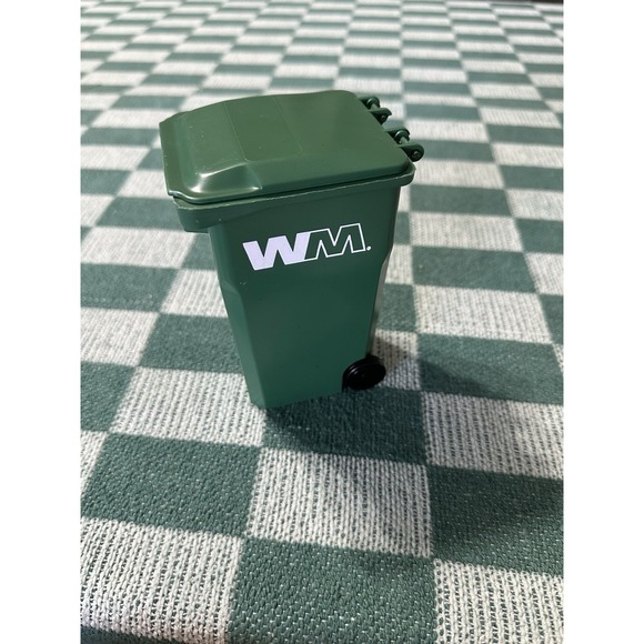 Wasted Management Other - WM Waste Management Mini Trash Can DUMPSTER Desk Pen Holder 5"